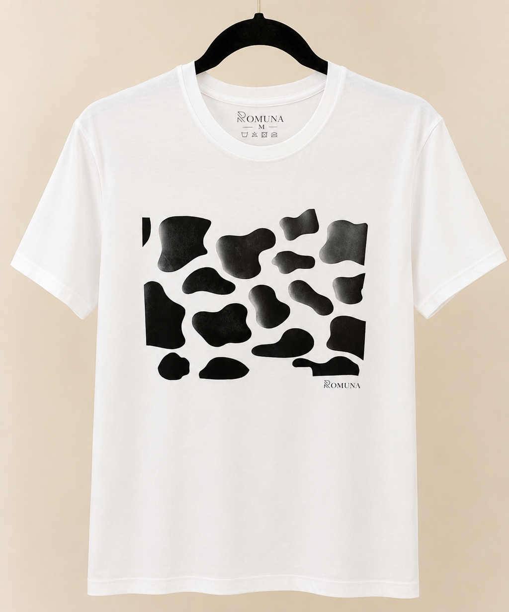 Remera estampa Simil Cuero